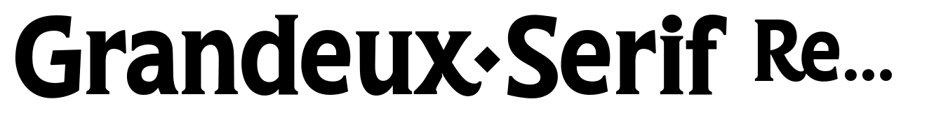 Grandeux Serif Regular